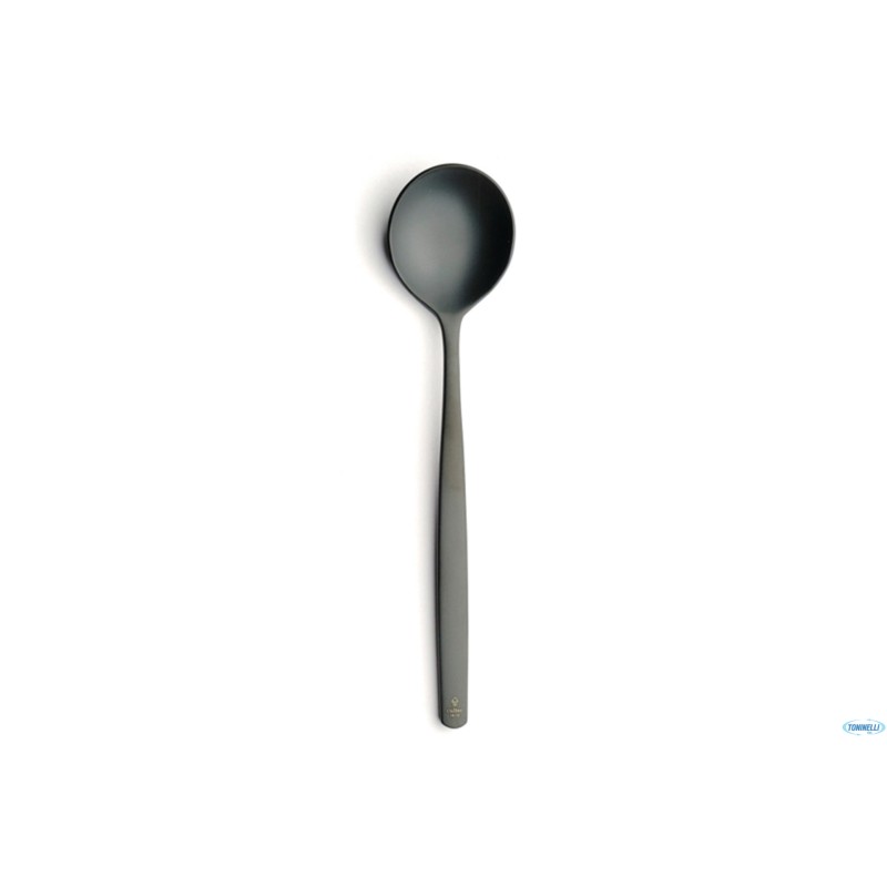 ATLANTIDA ICE BLACK-CUCCHIAIO DOLCE INOX 18-10 CM.16,3 MM.5 ATLANTIDA ICE BLACK-CUCCHIAIO DOLCE INOX 18-10 CM.16,3 MM.5