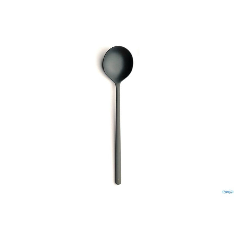 ATLANTIDA ICE BLACK-CUCCHIAIO TAVOLA INOX 18-10 CM 21,5 MM 6 ATLANTIDA ICE BLACK-CUCCHIAIO TAVOLA INOX 18-10 CM 21,5 MM 6