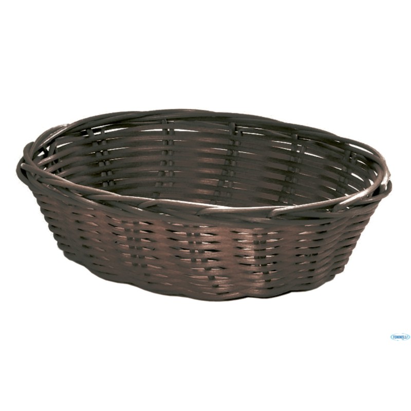 HORECAPROFESSIONAL - CESTINO PANE OVALE CM.25X18 H 6,5 MARRONE  HPB-5BBR
