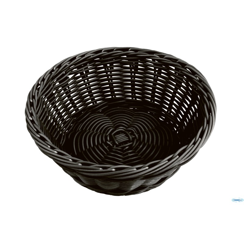 HORECAPROFESSIONAL - CESTINO PANE PESANTE TONDO CM.21 H 8 NERO  SPB-7BB