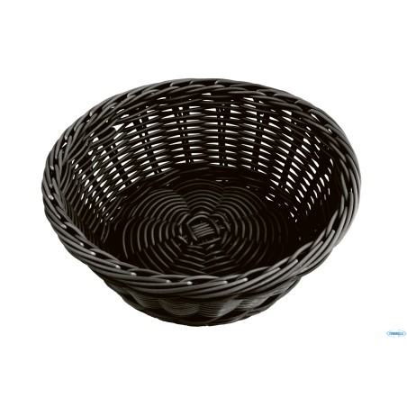 HORECAPROFESSIONAL - CESTINO PANE PESANTE TONDO CM.21 H 8 NERO  SPB-7BB