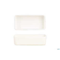 MEKKANO CREAM - COPPETTA PORCELLANA RETTANGOLARE CM 15X7,5 MEDIUM L9561