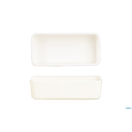 MEKKANO CREAM - COPPETTA PORCELLANA RETTANGOLARE CM 15X7,5 MEDIUM L9561