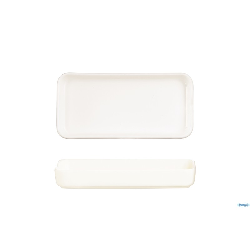 MEKKANO CREAM - COPPETTA PORCELLANA RETTANGOLARE 15X7,5 BASSA L9562