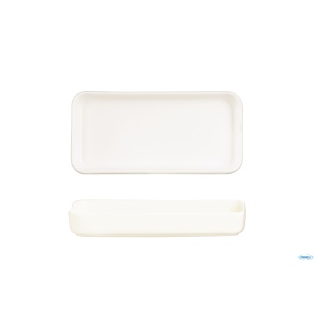 MEKKANO CREAM - COPPETTA PORCELLANA RETTANGOLARE 15X7,5 BASSA L9562