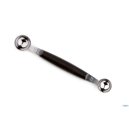 ORANGE-SCAVINO PER MELONE - DOPPIO 2,2   2,8 CM, LUNGHEZZA 17 CM IN ACCIAIO INOX CON BORDO AFFILATO