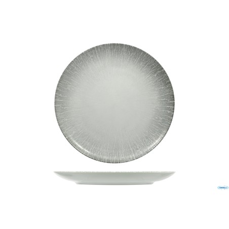 RADIUS-PIATTINO PANE COUPE FORMA BOSS CM.16,5 IN PORCELLANA  DECORATA