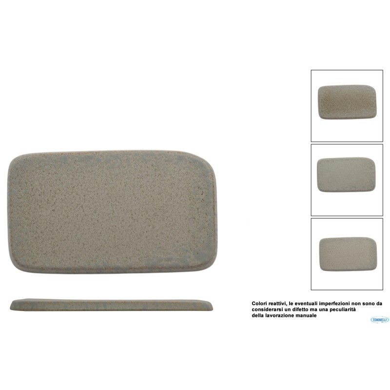 ANTIQUA-BASE GOURMET RETTANGOLARE CM.18X11 IN GRES PORCELLANATO