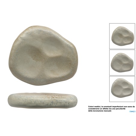 ANTIQUA-PIATTO ALTO ORGANIC CM.26X22 H.5 IN GRES PORCELLANATO