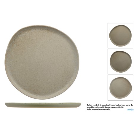 ANTIQUA-PIATTO PIANO ORGANIC CM.29,5 IN GRES PORCELLANATO