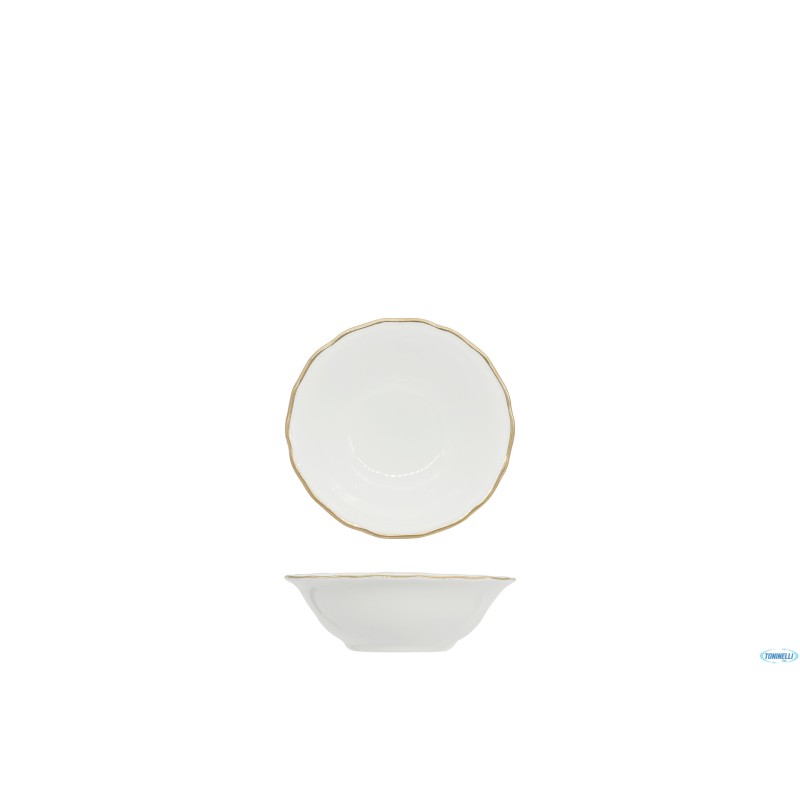 DIANA GOLD - COPPETTA CM 13 CON DOPPIO FILO ORO AL BORDO 3MM E AL MARLY 1MM