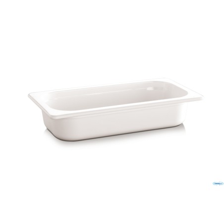 ECOLINE CONTENITORE GN 1/4 CM 26,4 X 16,2XH.6,5  1,35 LITRI IN  MELAMINA, BIANCO