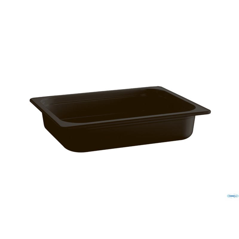 ECOLINE-CONTENITORE GN 1/1 CM53 X 32,5XH.6,5   7,1 LITRI IN MELAMINA, NERO