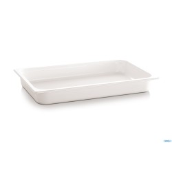 ECOLINE-CONTENITORE GN 1/2 CM 32,5 X 26,5 XH. 6,5  3,4 LITRI IN  MELAMINA, BIANCO