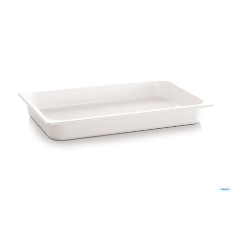 ECOLINE-CONTENITORE GN 1/2 CM 32,5 X 26,5 XH. 6,5  3,4 LITRI IN  MELAMINA, BIANCO
