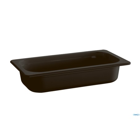 ECOLINE-CONTENITORE GN 1/3 CM 32,5 X 17,5 XH.6,5  2,0 LITRI IN  MELAMINA, NERO