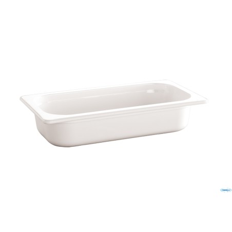 ECOLINE-CONTENITORE GN 1/3 CM 32,5 X 17,5X H.6,5  2,0 LITRI IN MELAMINA, BIANCO