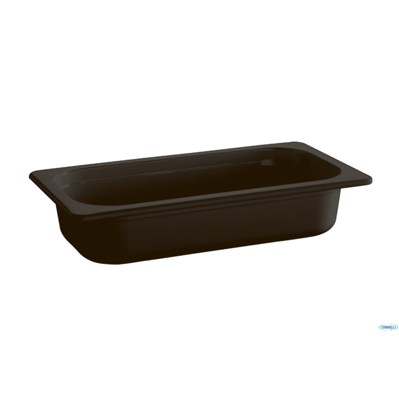 ECOLINE-CONTENITORE GN 1/4 CM 26,4 X 16,2 X H.6,5 1,35 LITRI IN MELAMINA, NERO ECOLINE-CONTENITORE GN 1/4 CM 26,4 X 16,2 X H.6,5 1,35 LITRI IN MELAMINA, NERO