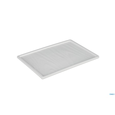 EFAY TAIJI-VASSOIO RETTANGOLARE MELAMINA BIANCA CM 20,3X14,6 H1,3       E412308IV00