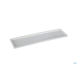 EFAY TAIJI-VASSOIO RETTANGOLARE STRETTO MELAMINA BIANCA CM 30,5X8,6 H1,8       E412412IV00