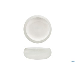 GENESYS EVO BIANCO-COPPA CM.16,5 IN PORCELLANA CON FINITURA ESTERNA A BUCCIA D'ARANCIA