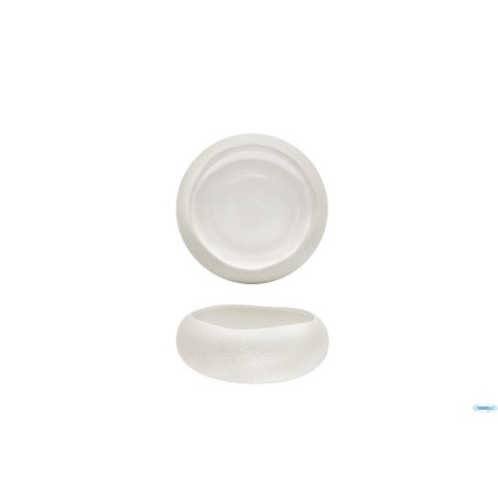 GENESYS EVO BIANCO-COPPETTA CM.13,7 IN PORCELLANA CON FINITURA ESTERNA A BUCCIA D'ARANCIA
