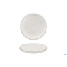 GENESYS EVO BIANCO-PIATTO BASSO CM.23 IN PORCELLANA CON FINITURA ESTERNA A BUCCIA D'ARANCIA