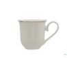 GRACE FILO ORO-TAZZA CAFFE IN PORCELLANA ALLUMINICA CL 9