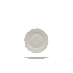 GRACE-PIATTO TAZZA CAFFE IN PORC. ALLUMINICA CM 12,5