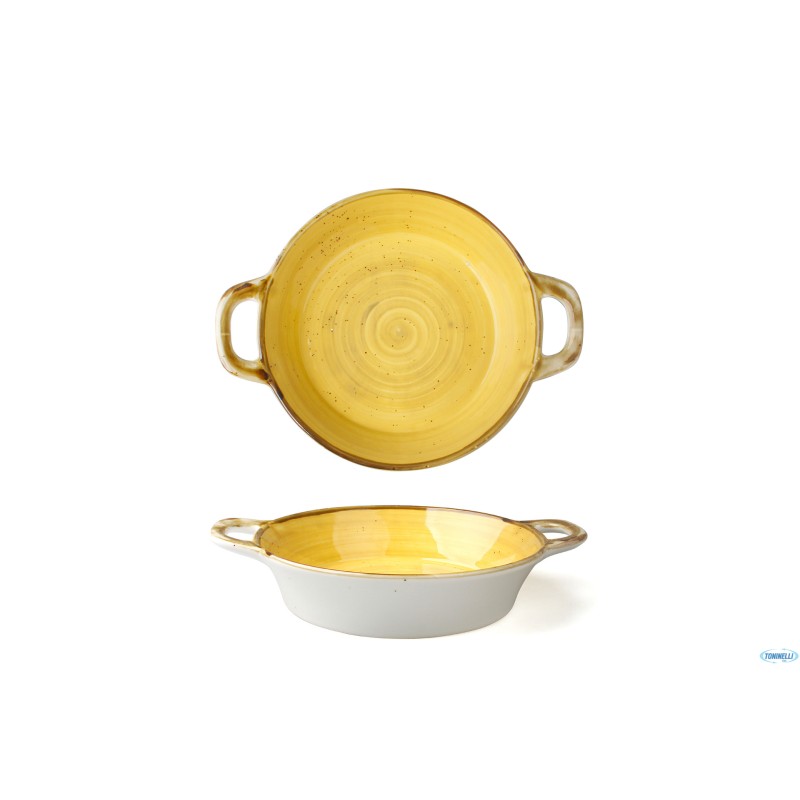 JUST-TEGAMINO 2 MANICI CM.15 GIALLO IN PORCELLANA 6931D-C399-8
