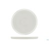 JUSTWHITE-PIATTO TONDO BORDO ALTO CM.28,5  HHP11199
