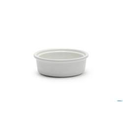 JUSTWHITE-STAMPO TONDO IN PORCELLANA BIANCA CM.11,5 H.4    6680