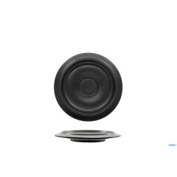 KAMA NERO MATT- PIATTO PER TAZZA CAFFE CM 12- ALLUMINA