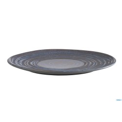 LOOPS-PIATTO CM 27XH.2 MELAMINA BLU DECORATA 85028