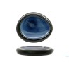 MADEIRA-MADEIRA-PIATTO ALTO OVALE CM.30,6X25,7 NERO-BLU IN PORCELLANA