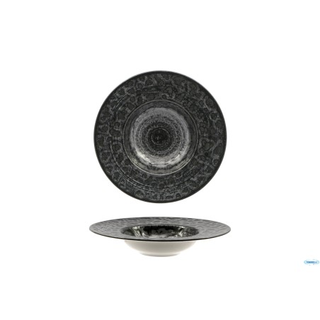 MATHERIA BLACK-PASTA BOWL IN PORCELLANA CM.27