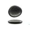 MATHERIA BLACK-PIATTO ALTO OVALE IN PORCELLANA CM.26X22
