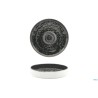 MATHERIA BLACK-PIATTO NORDICO ALTO IN PORCELLANA CM.20 H.4,0
