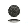 MATHERIA BLACK-PIATTO NORDICO IN PORCELLANA CM.20 H.1,5