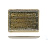 MATHERIA GREEN-PIATTO RETTANGOLARE IN PORCELLANA CM.30X22