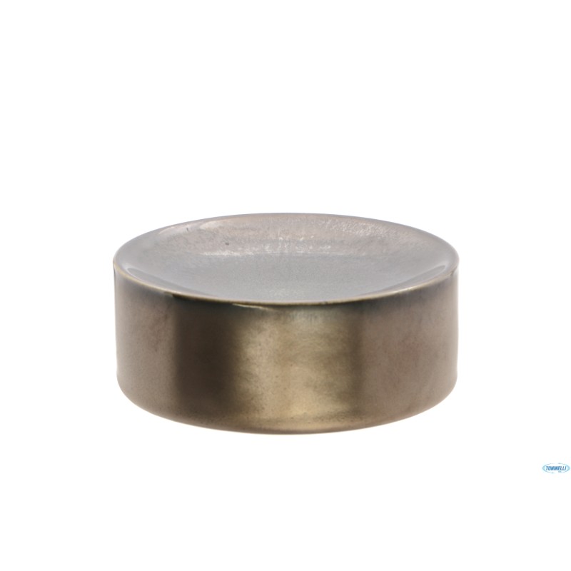 OXIDE-COLONNA GOURMET TONDA BASSA CM.10,5XH.4 IN PORCELLANA