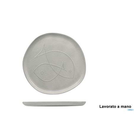 PELAGO-PIATTO PIANO ORGANIC CM.27 IN GRES PORCELLANATO