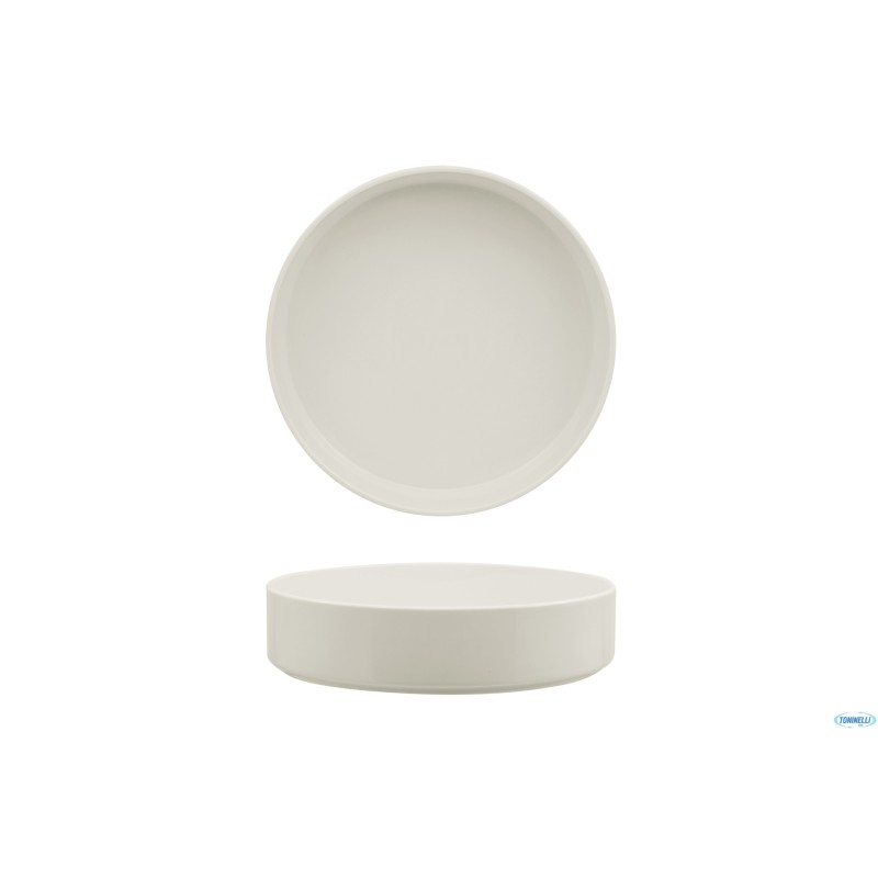 PRIME-SELAS AVORIO - PIATTO NORDIC ALTO CM 21 -ALLUMINA