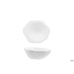 ROCK BIANCO-COPPA CONCAVA EFFETTO PIETRA CM.13,8X12 IN PORCELLANA