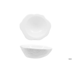 ROCK BIANCO-COPPA CONCAVA EFFETTO PIETRA CM.19,5X17,5 IN PORCELLANA