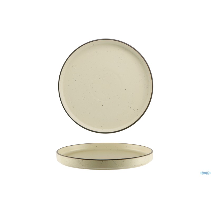SELAS ECRU- PIATTO NORDIC CM 21 - ALLUMINA
