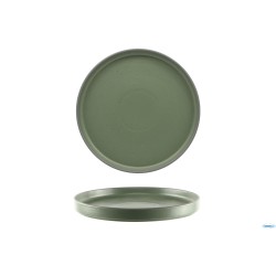SELAS VERDE OLIVA- PIATTO NORDIC CM 27- ALLUMINA