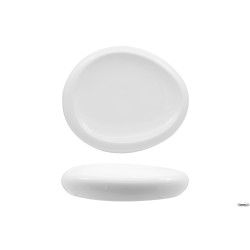 SELECTA-PIATTO ALTO OVALE CM.30,6X25,7 BIANCO IN PORCELLANA