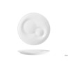SELECTA-PIATTO PIANO GOURMET TONDO CM.30 BIANCO IN PORCELLANA