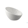 TAO-CIOTOLA TONDA CM 10,5 X 10 CM, H. 6,5 - 3 CM MELAMINA, BIANCO, EFFETTO PIETRA LAVABILE IN LAVASTOVIGLIE